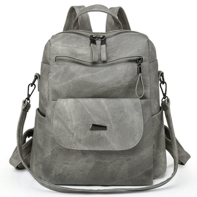 Women Anti-theft PU Leagther Backpack，Fashion Designer Travel Backpack for Men & Women, Pink