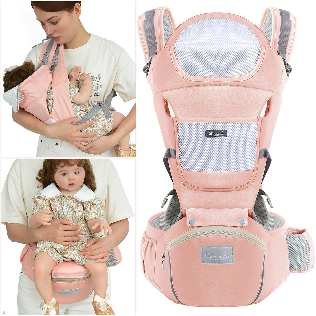 Derstuewe Baby Carrier, Baby Backpack Wrap for Infants Newborn