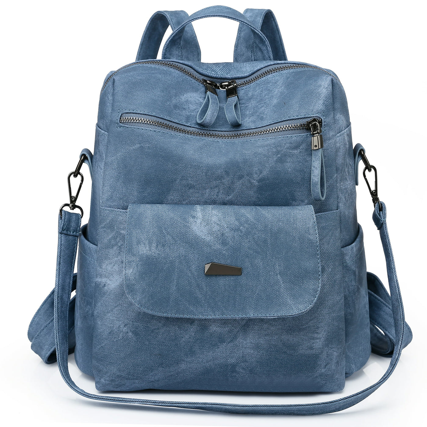 Women Anti-theft PU Leagther Backpack，Fashion Designer Travel Backpack for Men & Women, Pink