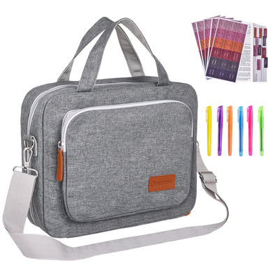 Bible Cover for Women, Book Cover Large Bible Bag Bookcase Church Bag with Handle and Zippered Pocket, Perfect Gift for Men & Women