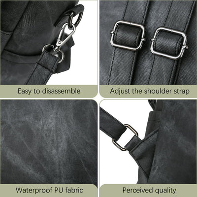 Women Anti-theft PU Leagther Backpack，Fashion Designer Travel Backpack for Men & Women, Pink