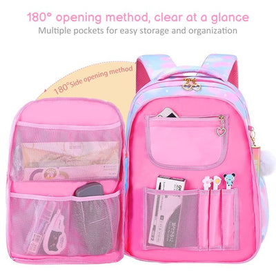 Derstuewe School Backpacks for Girls, Kids School Bookbag Girls School Bags Gifts