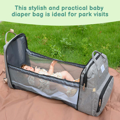 DERSTUEWE Diaper Bag Backpack,Multi-Functional Diaper Bag with Changing Station,USB Charging Port