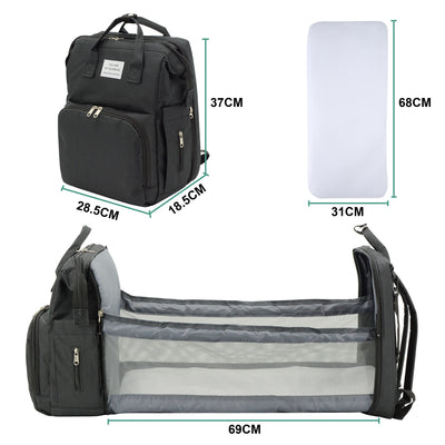 DERSTUEWE Diaper Bag Backpack,Multi-Functional Diaper Bag with Changing Station,USB Charging Port