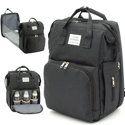 DERSTUEWE Diaper Bag Backpack,Multi-Functional Diaper Bag with Changing Station,USB Charging Port