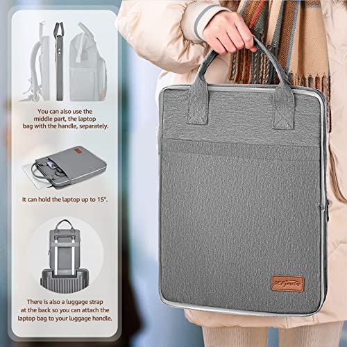 Diaper Backpack With Laptop Bag Grey 03